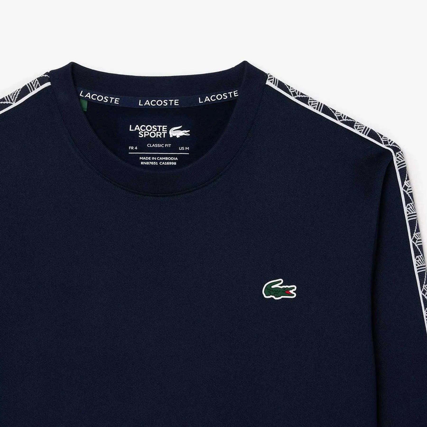 Lacoste Tennis Interlock Ultra-Dry Sweatshirt navy blue