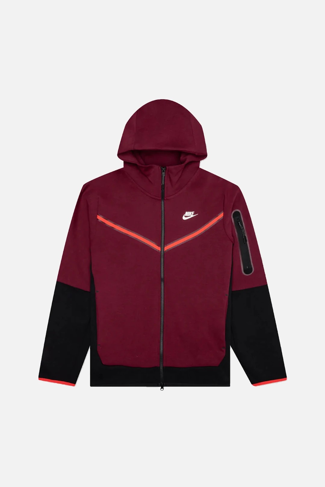 Tech Fleece Full Zip Hoodie - Dark Beetroot