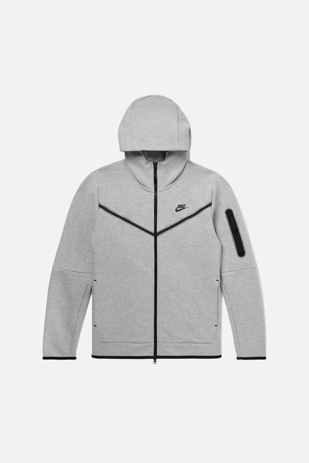 Tech Fleece Full Zip Hoodie - Gri