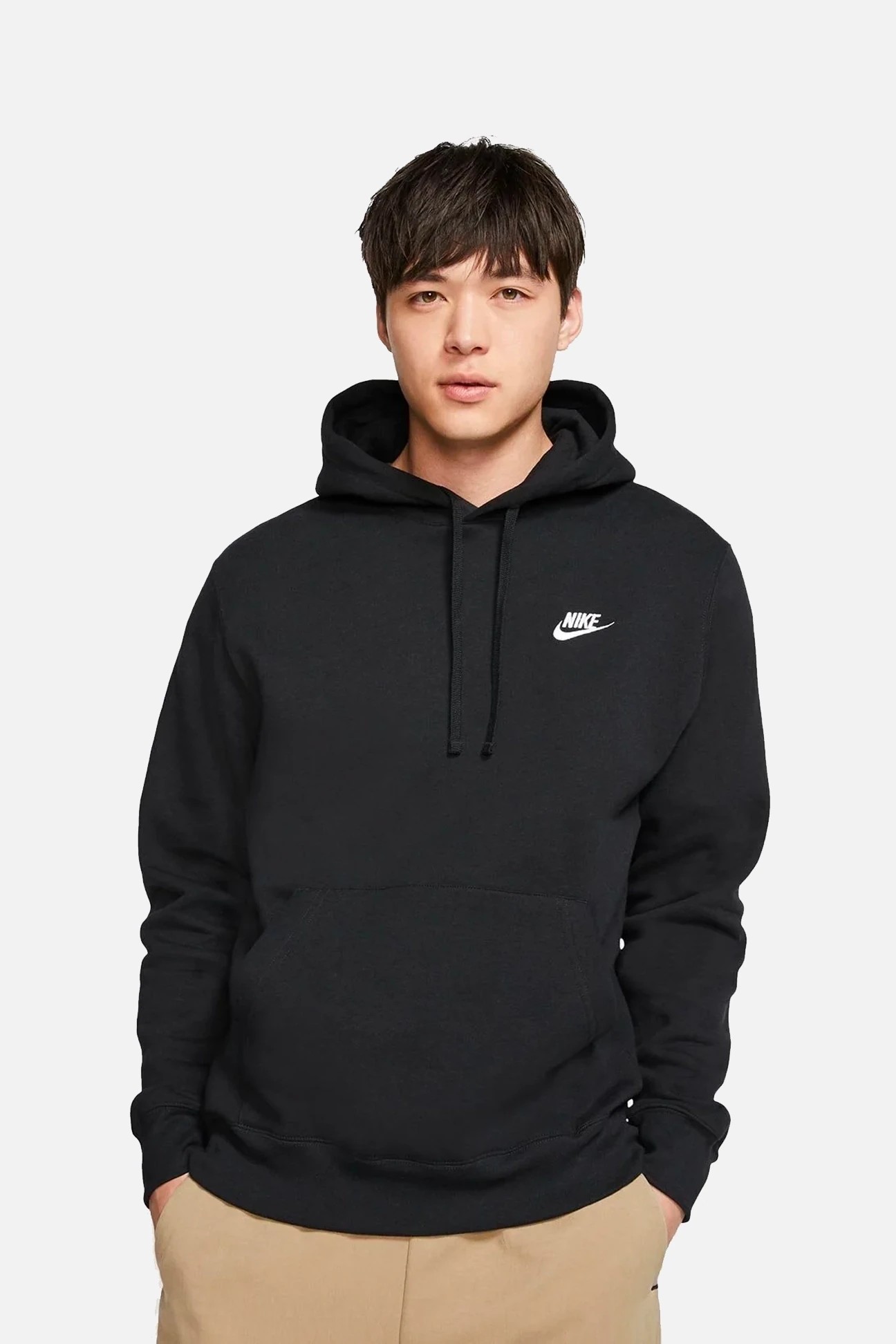 Embroidery Script Logo Fleece Hoodie