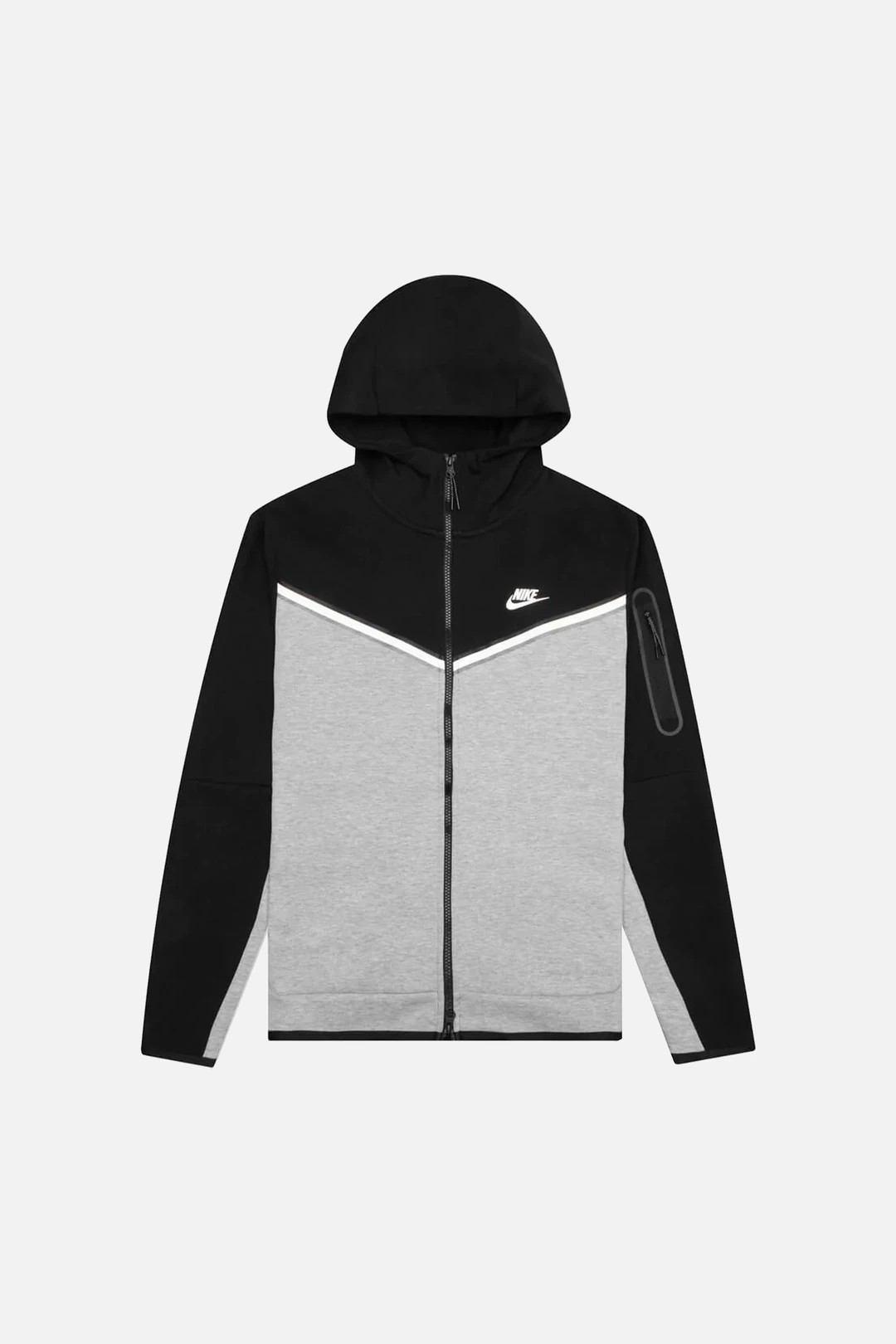 Tech Fleece Full Zip Hoodie - Gri / Siyah