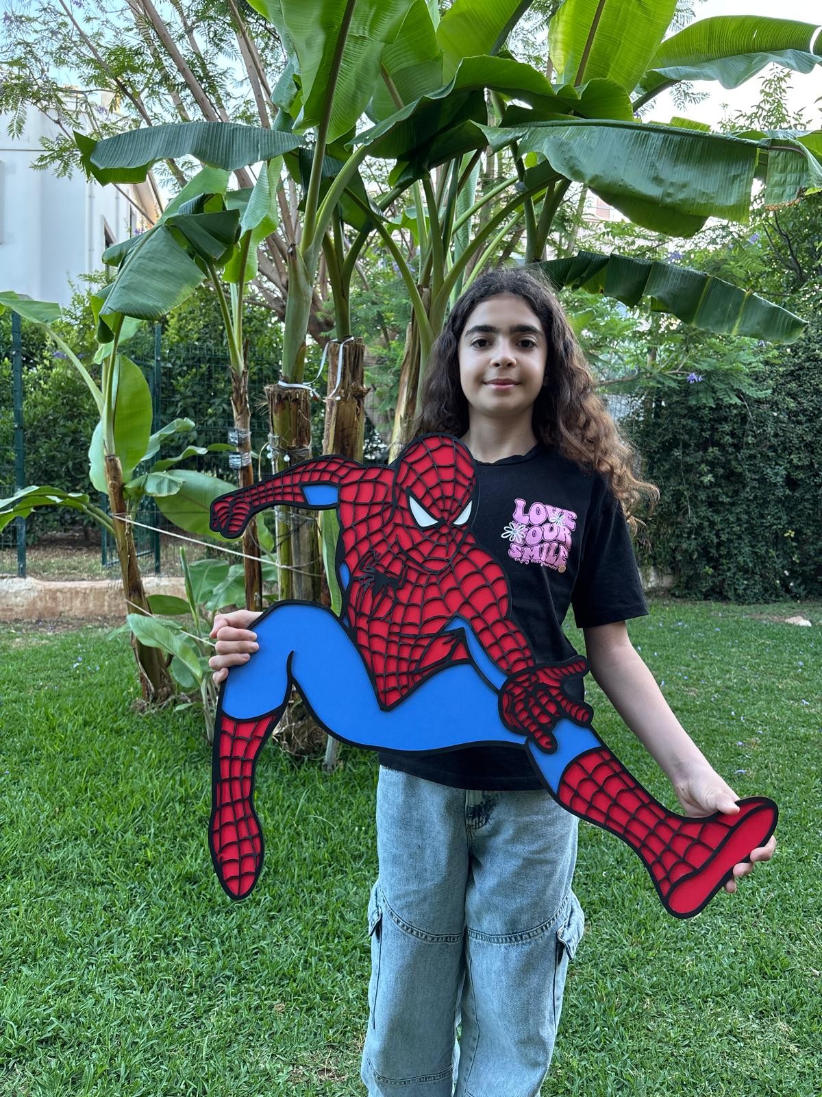 Spider Man Ahşap Çocuk Odası Duvar Dekoru