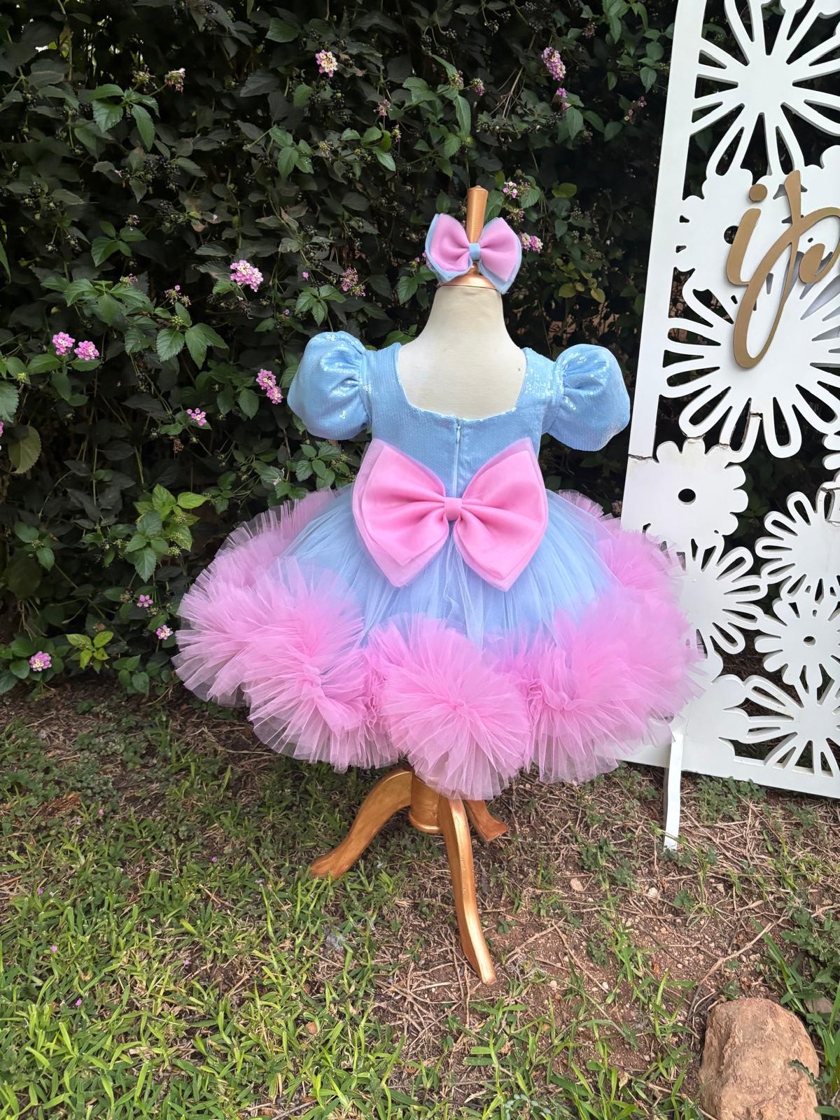 Cinnamoroll Kız Çocuk Abiye - Bebek Doğum Günü Elbisesi - ipeqakids