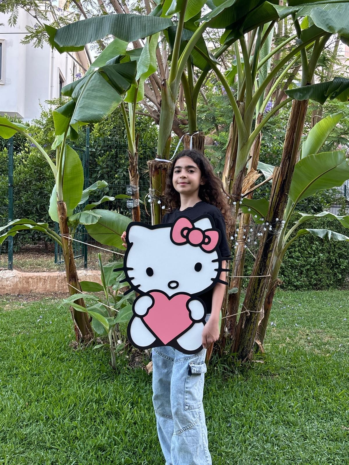 Hello Kitty Ahşap Duvar Dekoru