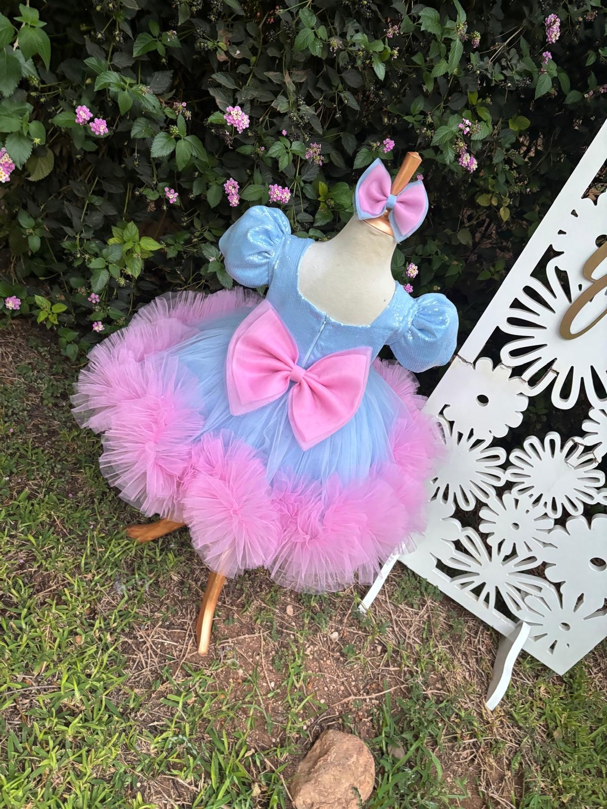 Cinnamoroll Kız Çocuk Abiye - Bebek Doğum Günü Elbisesi - ipeqakids