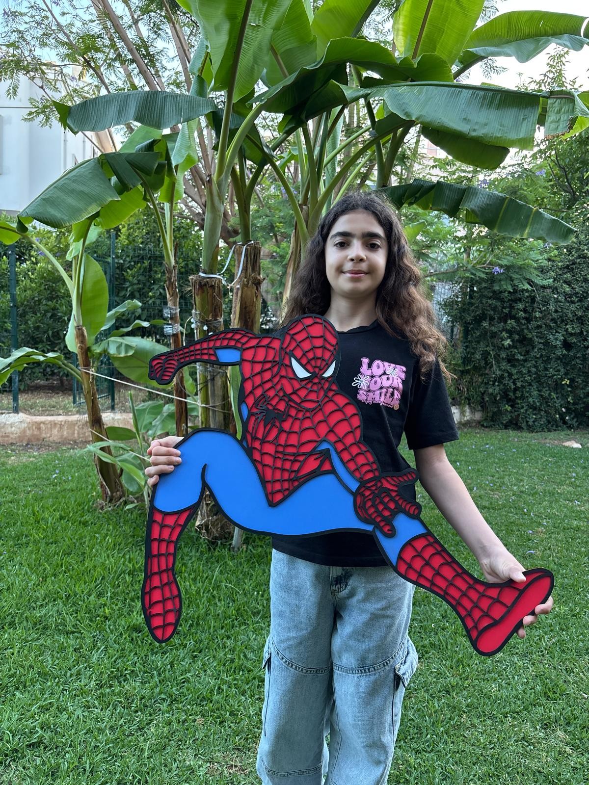 Spider Man Ahşap Çocuk Odası Duvar Dekoru