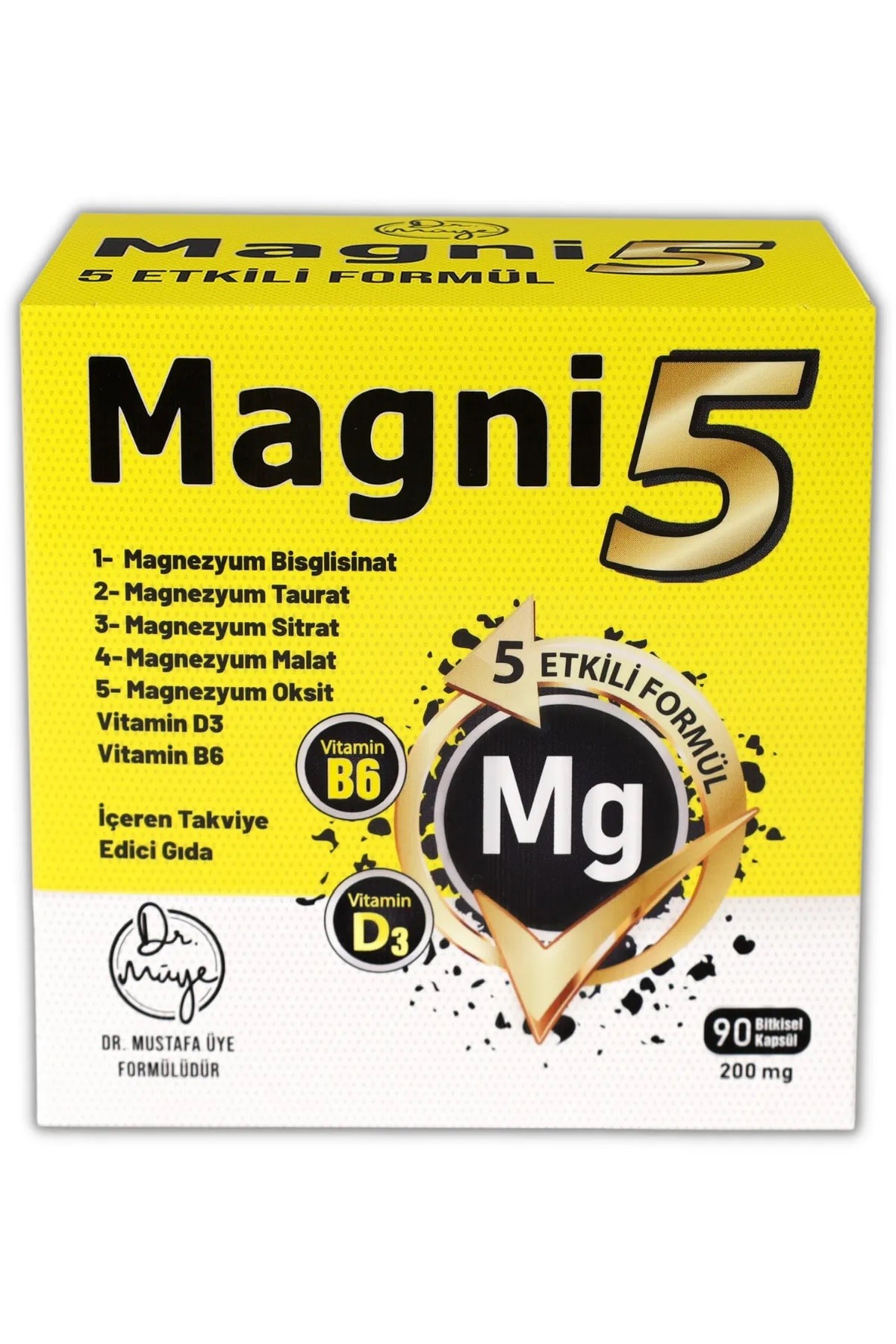 Magni5 Magnezyum Complex 5 Etkili Form 3 Aylık 90 Kapsül