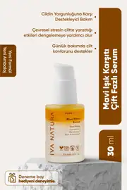 Iva Natura Blue Effect Serum Dijital Yaşam Destekleyici | Antioksidan Bakım & Nem Desteği | 30 ml
