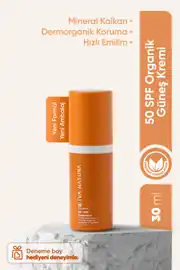 Iva Natura Organik Mineral Filtreli SPF 50 Güneş Kremi Çinko Oksit İçerikli – Hassas Ciltler İçin – 30  ml