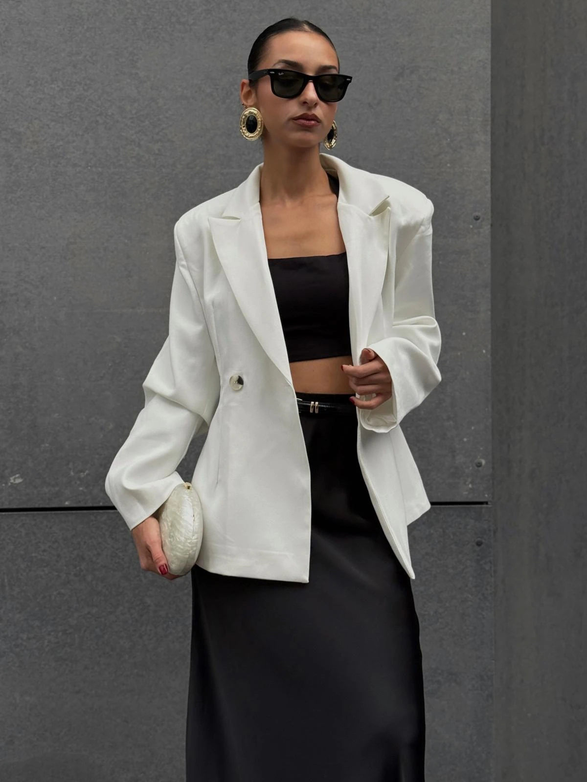 KRUVAZE ÇİFT DÜĞME BLAZER