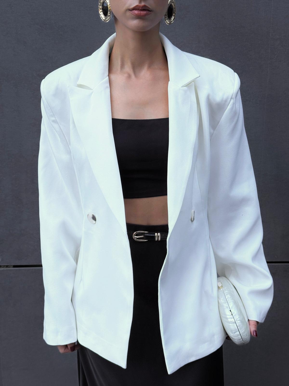 KRUVAZE ÇİFT DÜĞME BLAZER