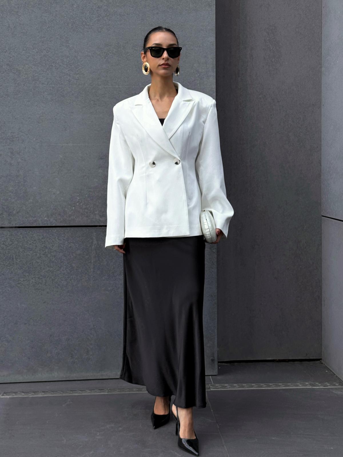 KRUVAZE ÇİFT DÜĞME BLAZER