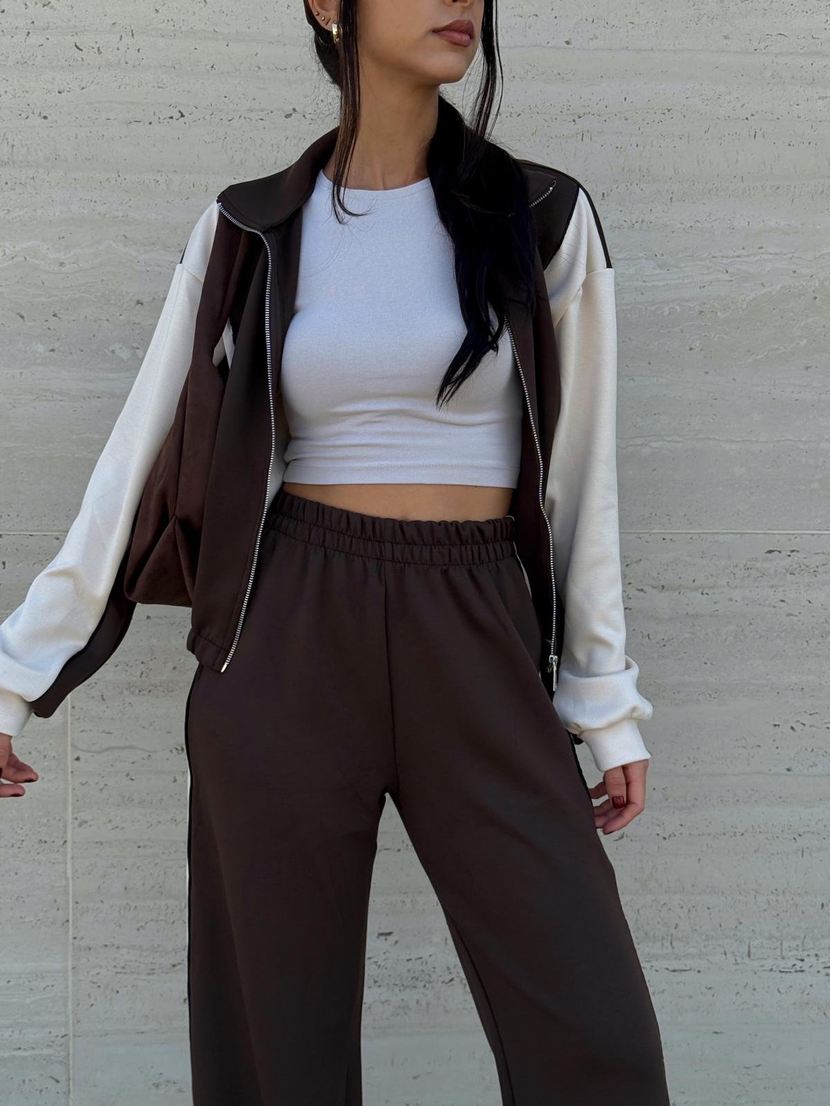 MODAL KUMAŞ BİYELİ EŞOFMAN TAKIMI