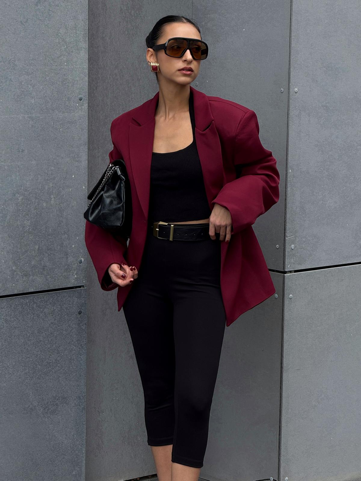 ÇELİK ÖRME KUMAŞ CAPRİ - Siyah