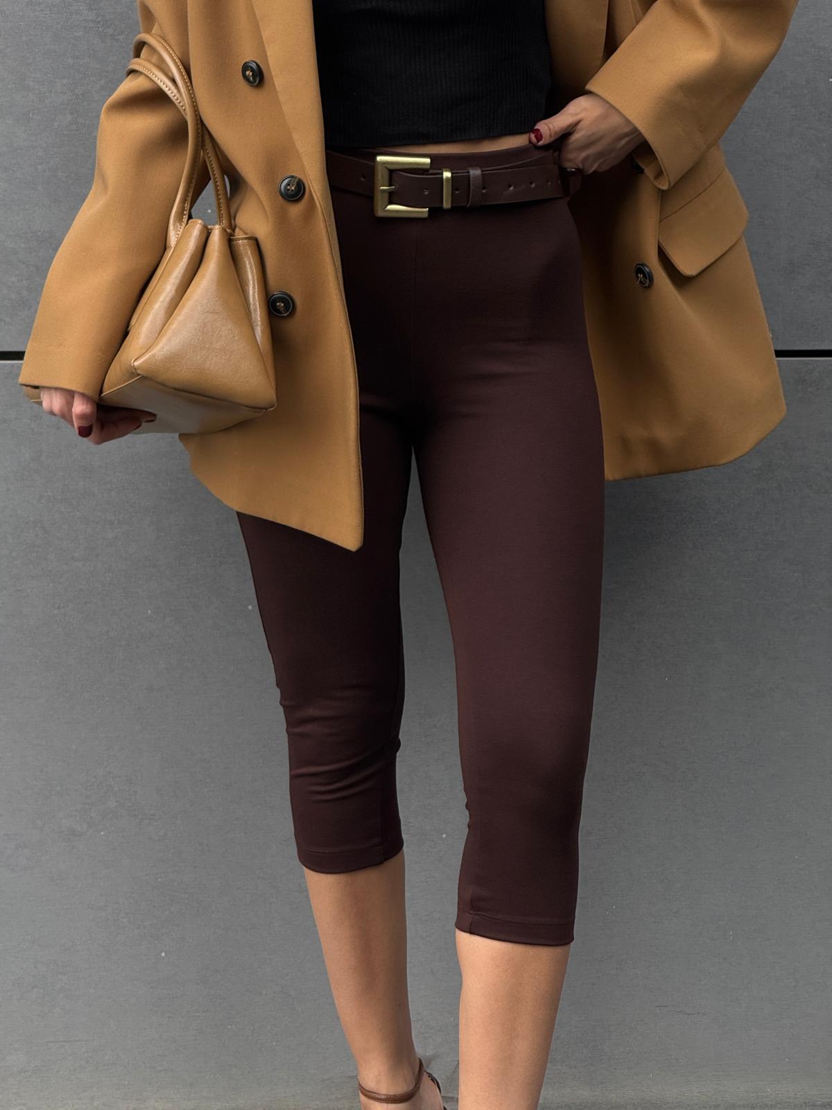 ÇELİK ÖRME KUMAŞ CAPRİ - Kahve