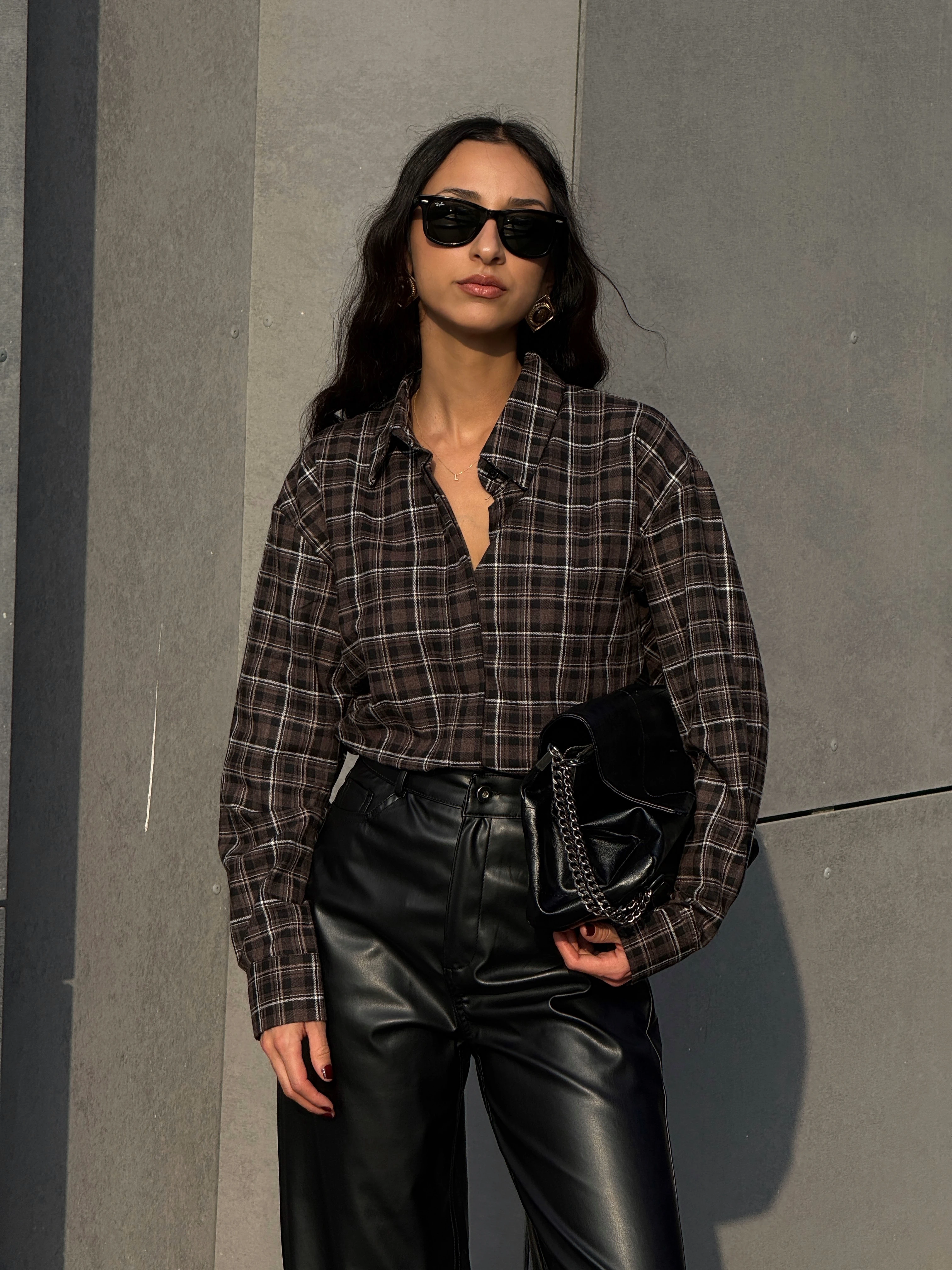 EKOSE ODUNCU GÖMLEK - Siyah