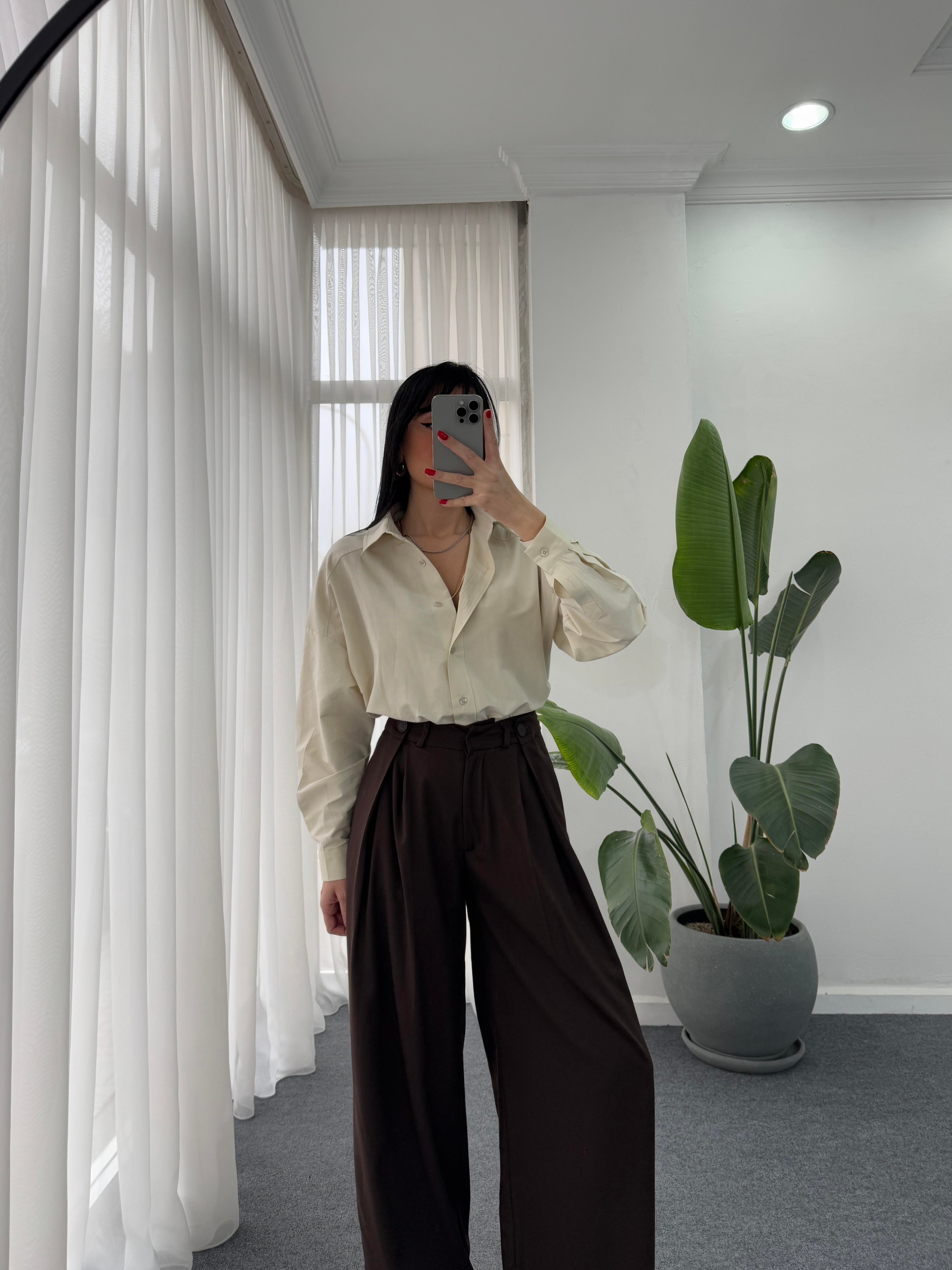 Oversize  Poplin Gömlek