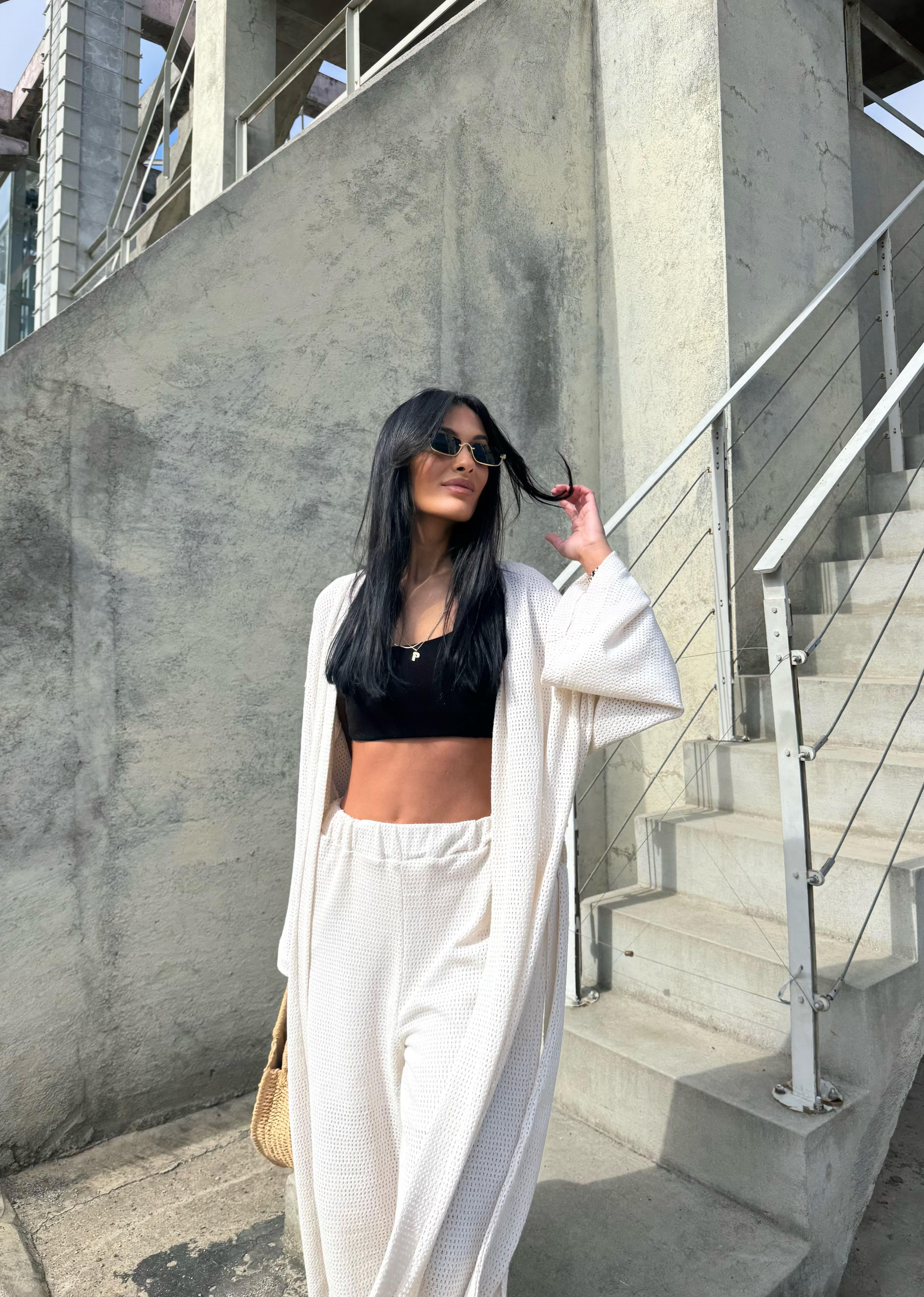 Ajurlu Kimono Takım