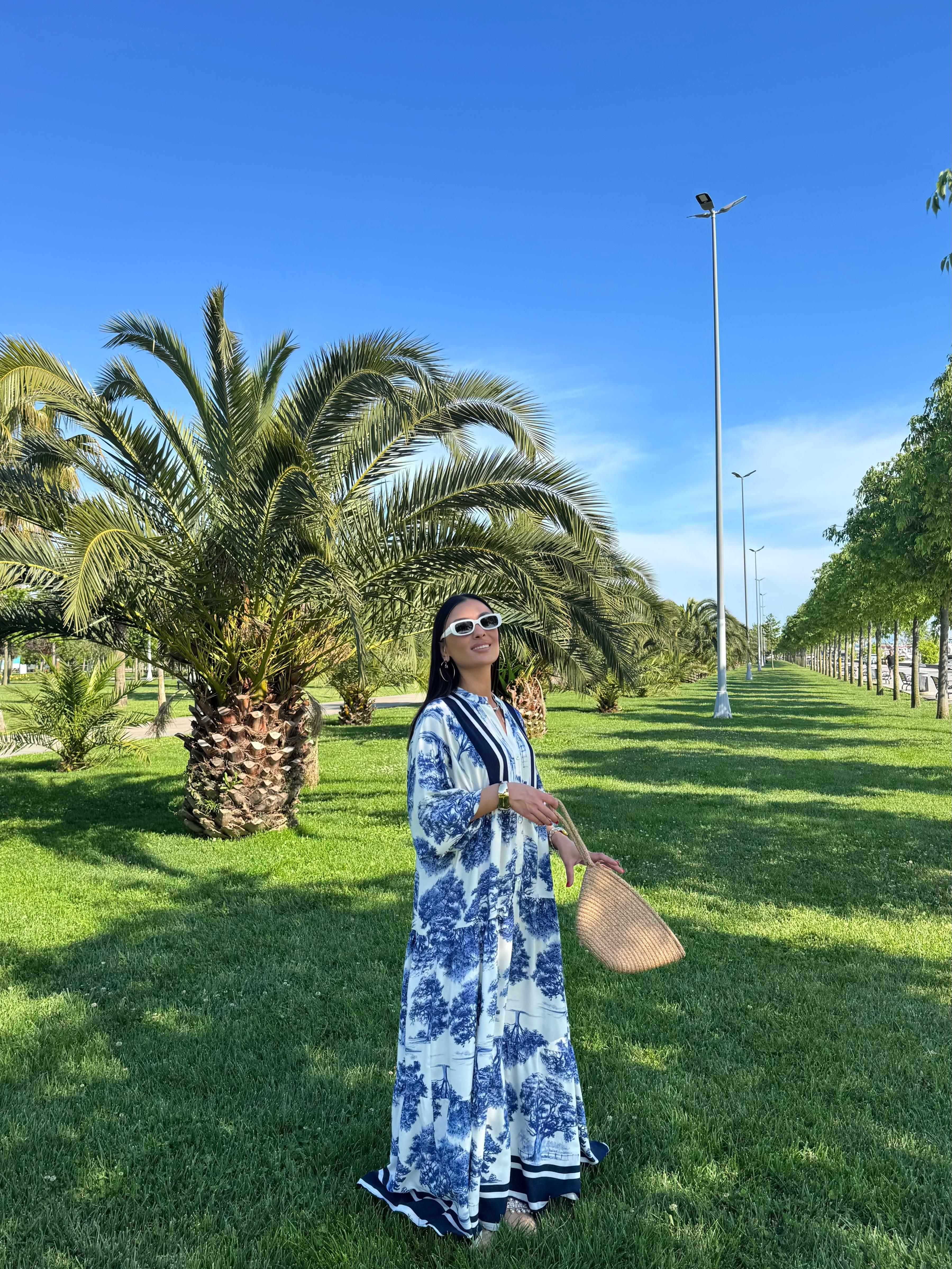 Balon Kol Katleya Model Elbise