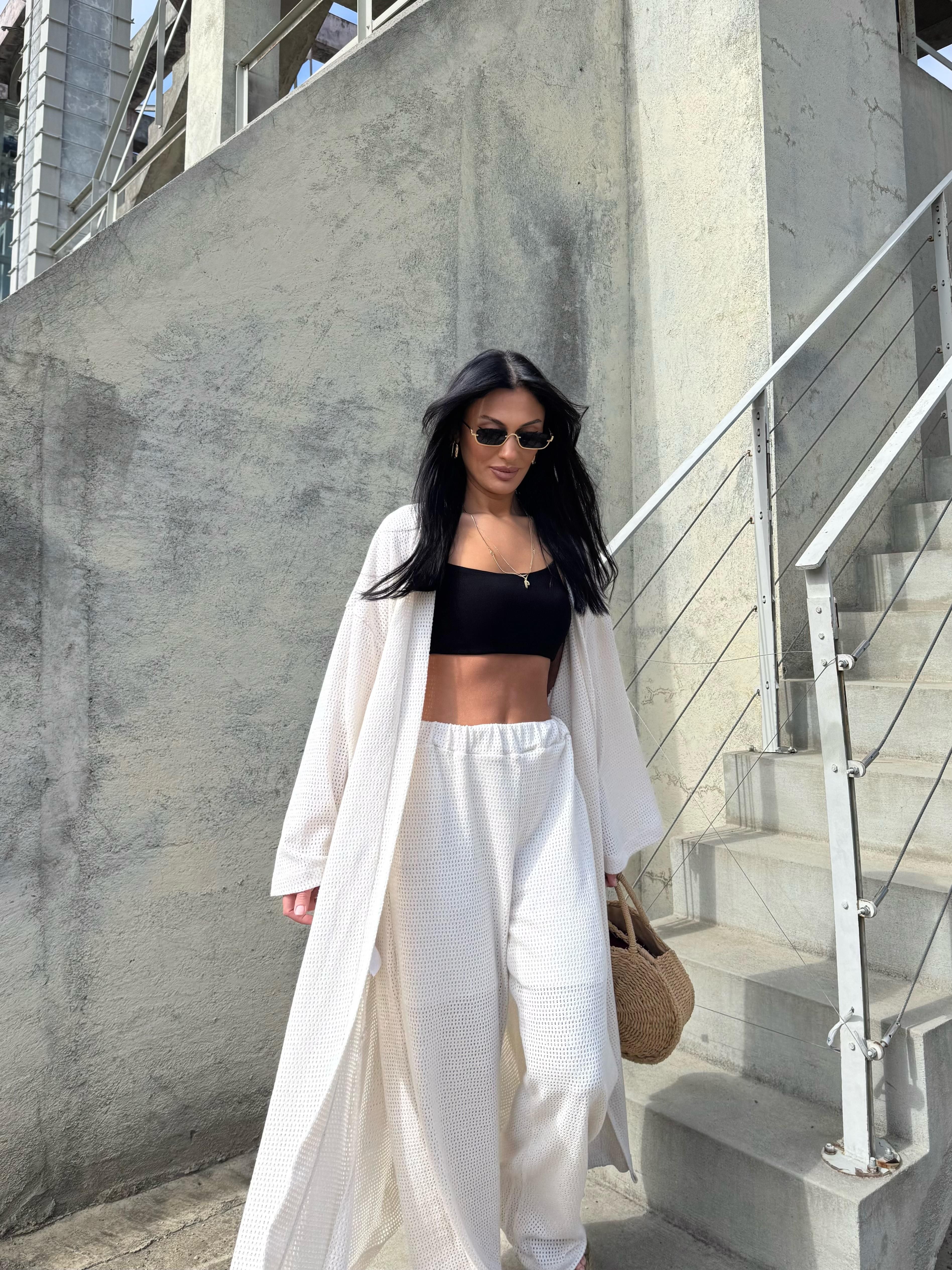 Ajurlu Kimono Takım