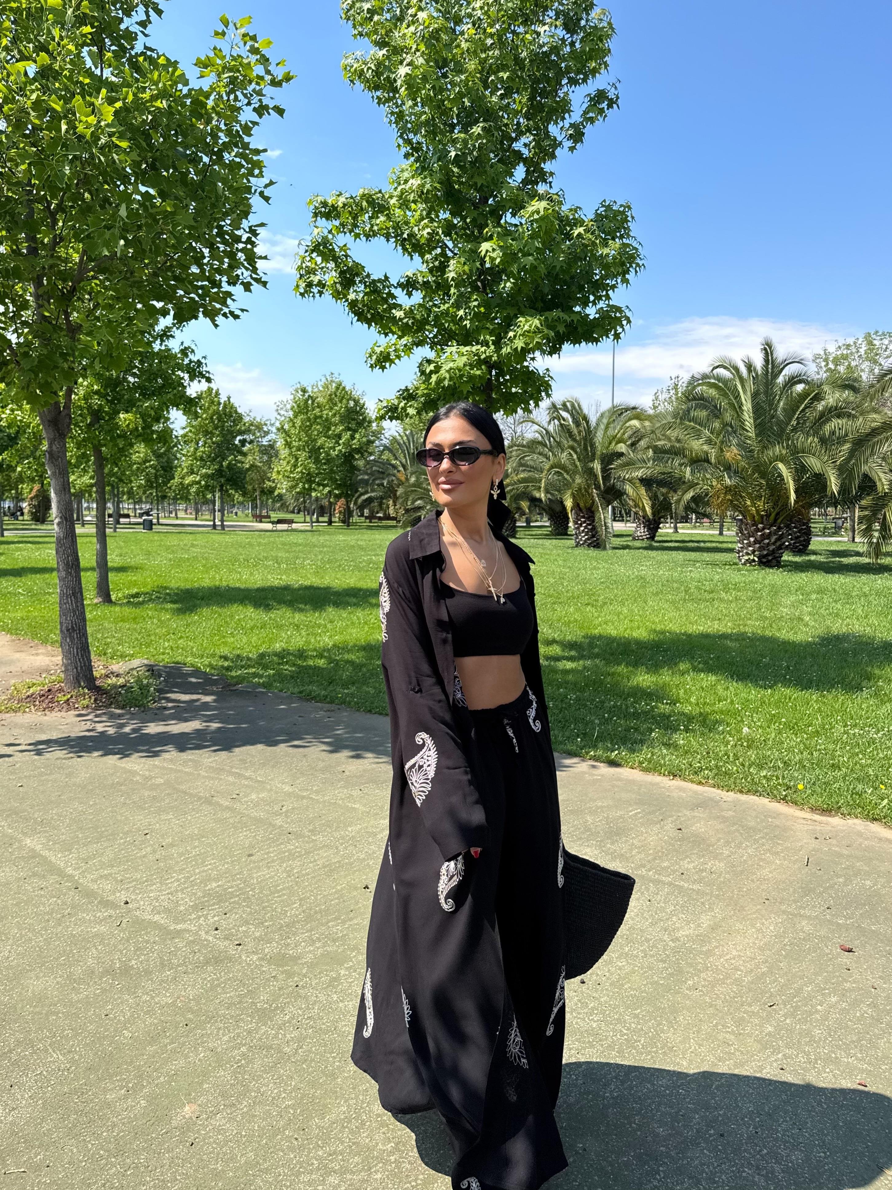 Gold Desen Tunik Takım