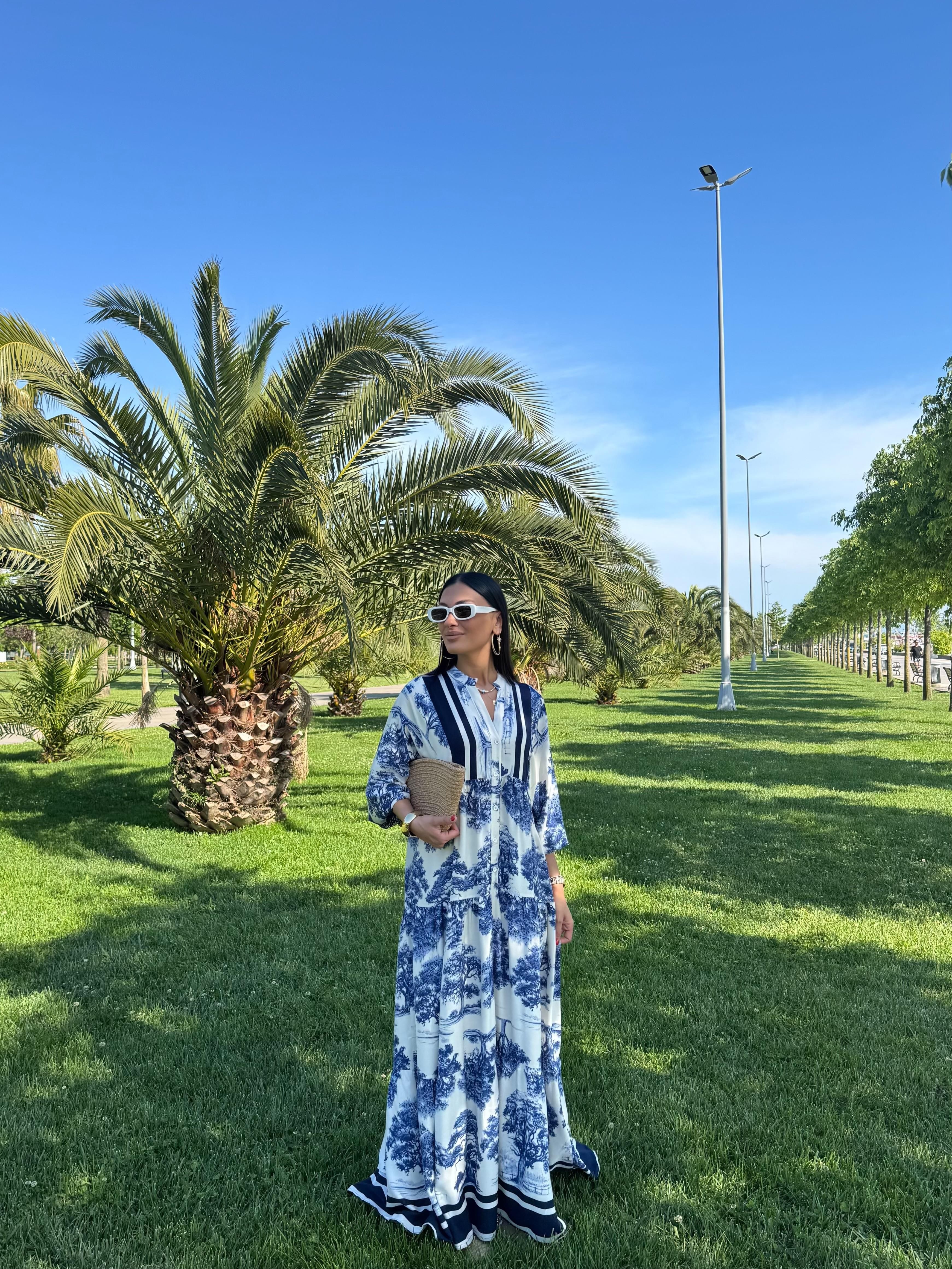 Balon Kol Katleya Model Elbise