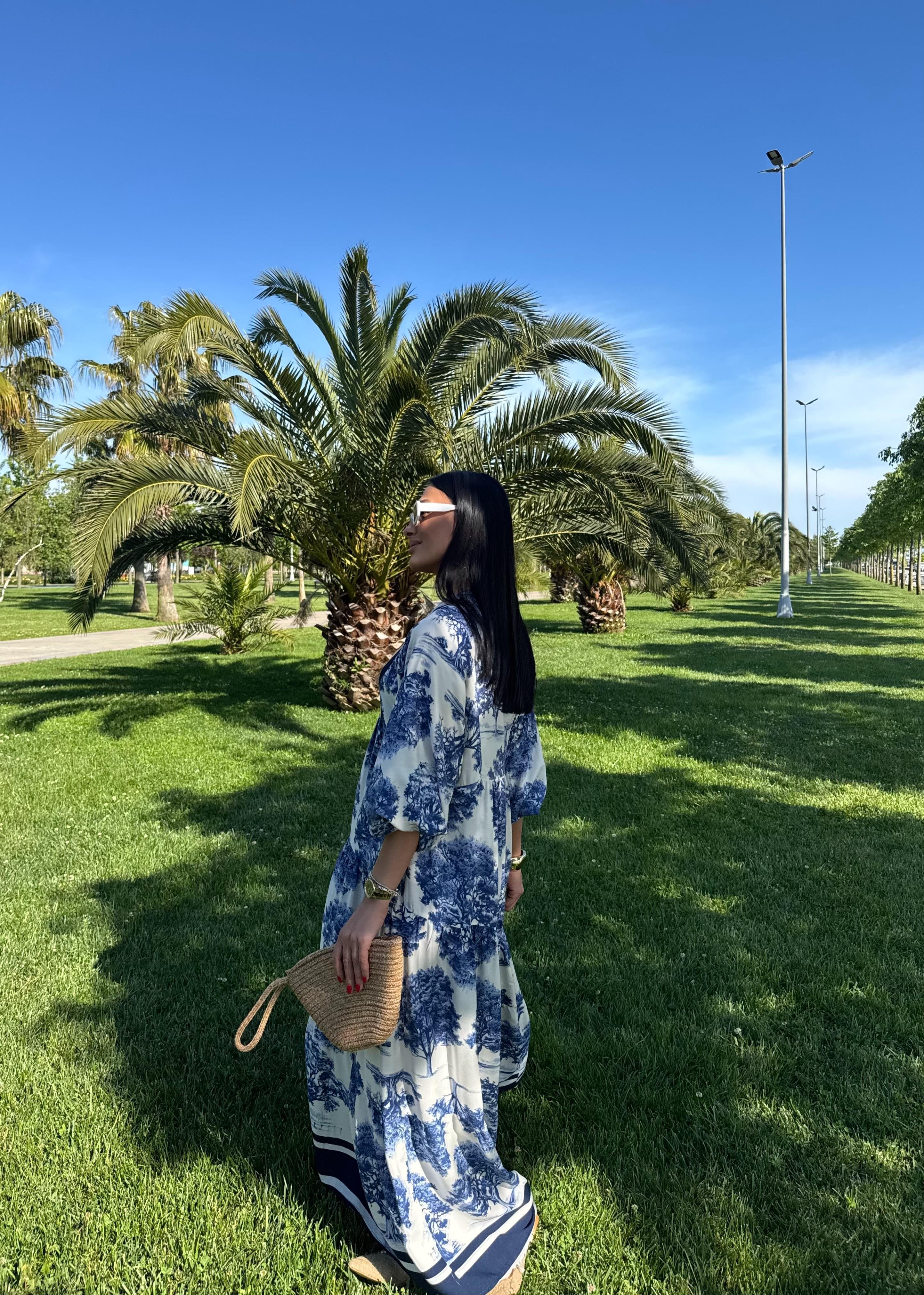 Balon Kol Katleya Model Elbise