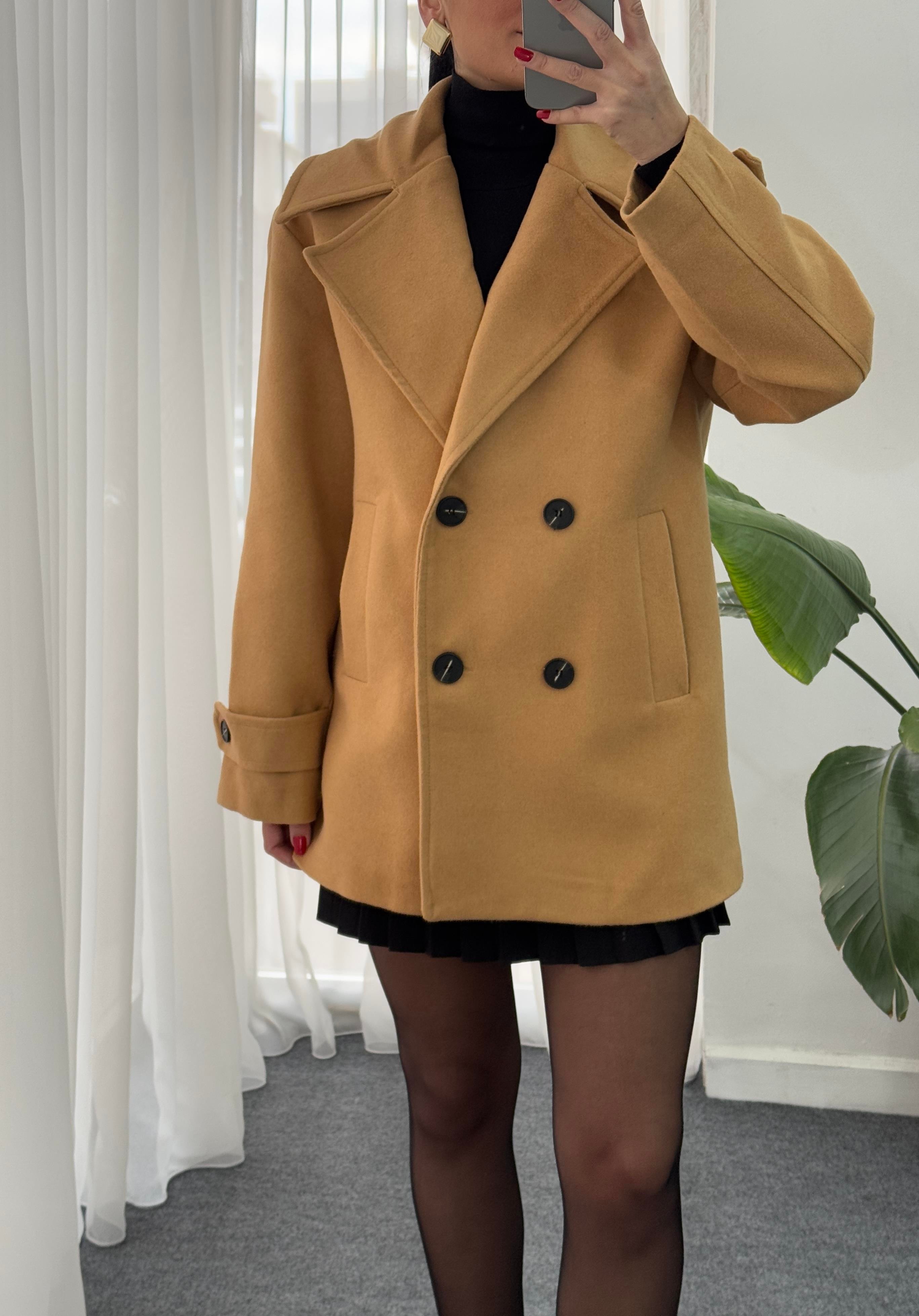 Oversize Kaşe Kaban