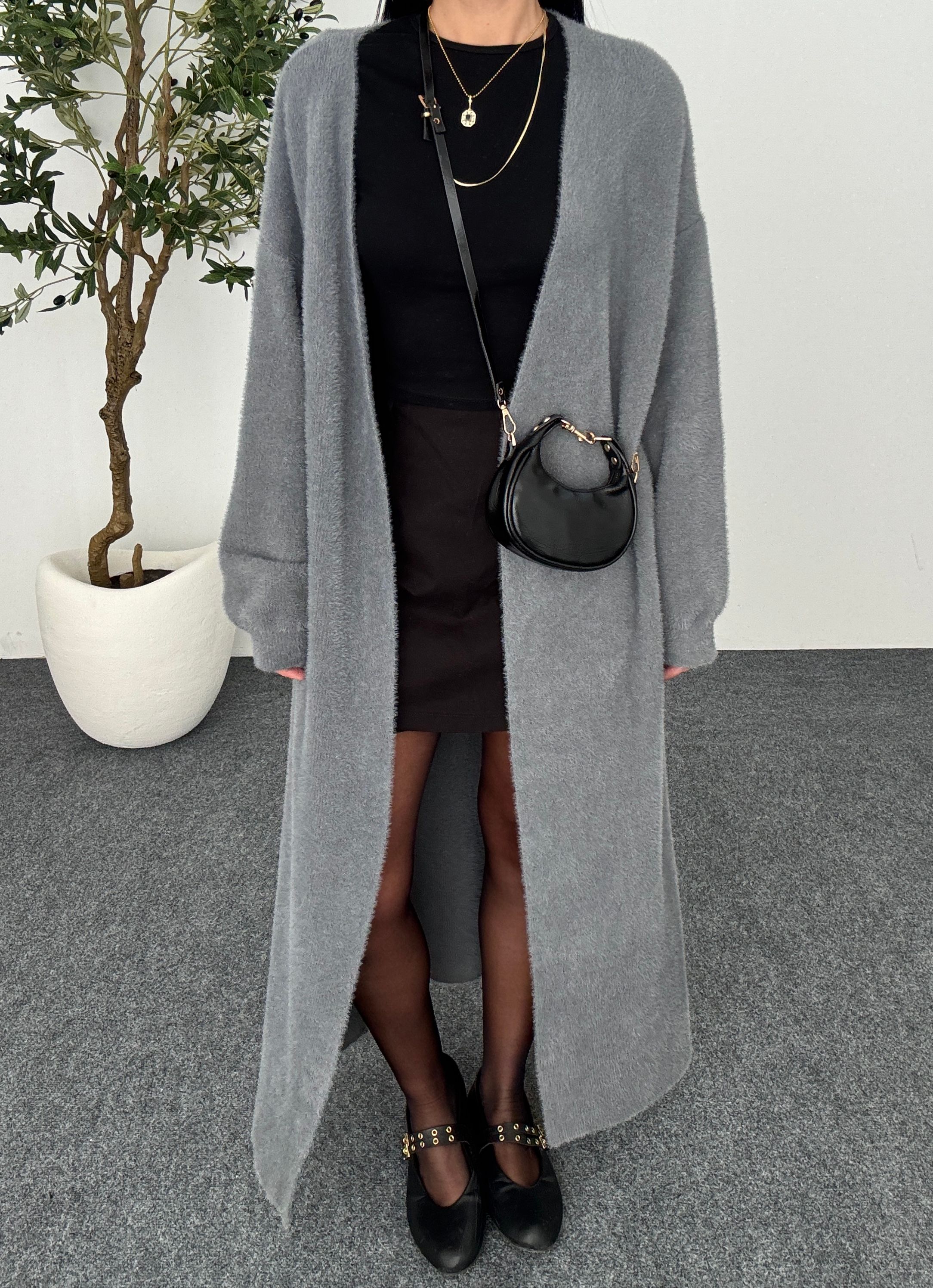 Oversize Maxi Boy Hırka