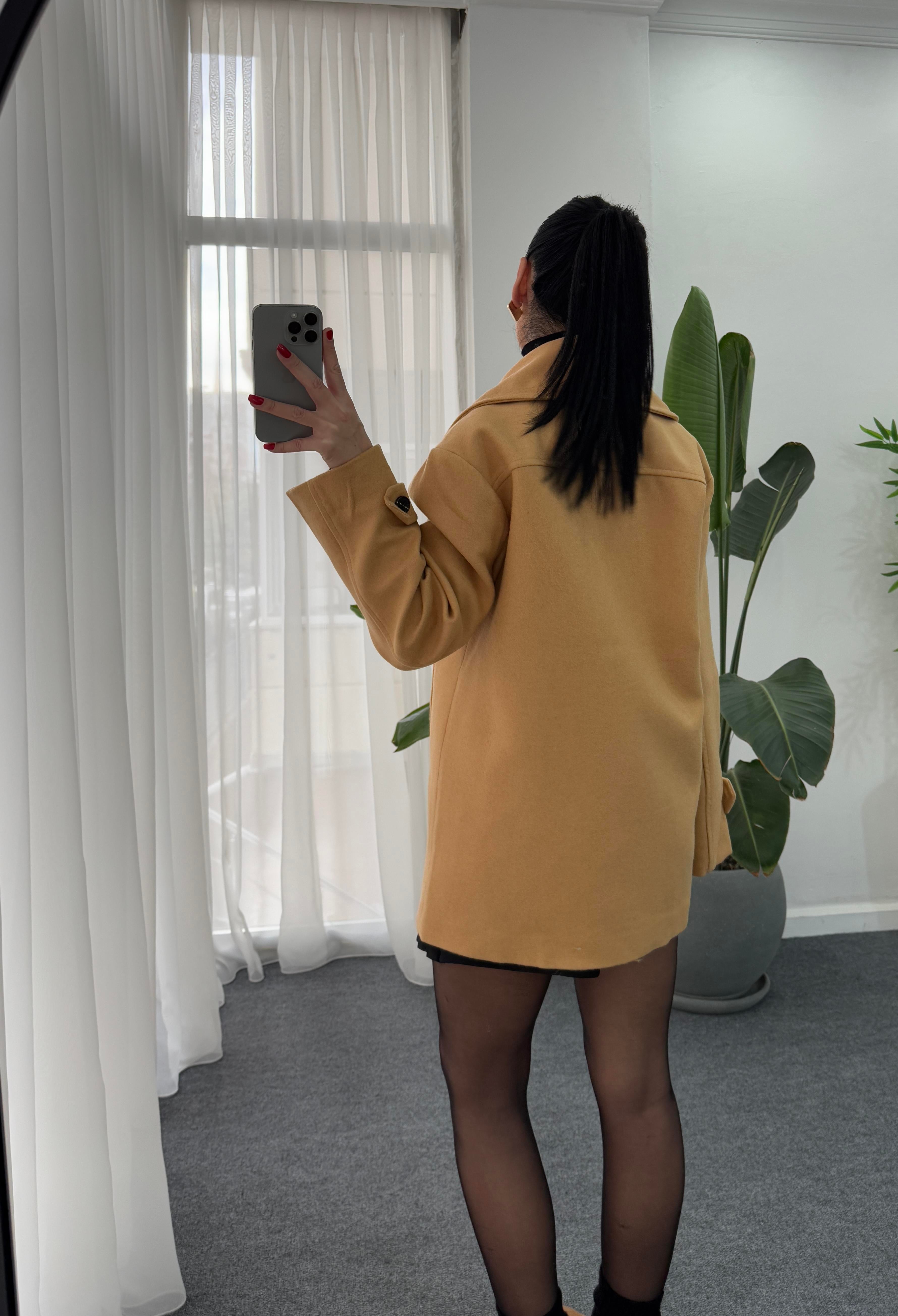 Oversize Kaşe Kaban