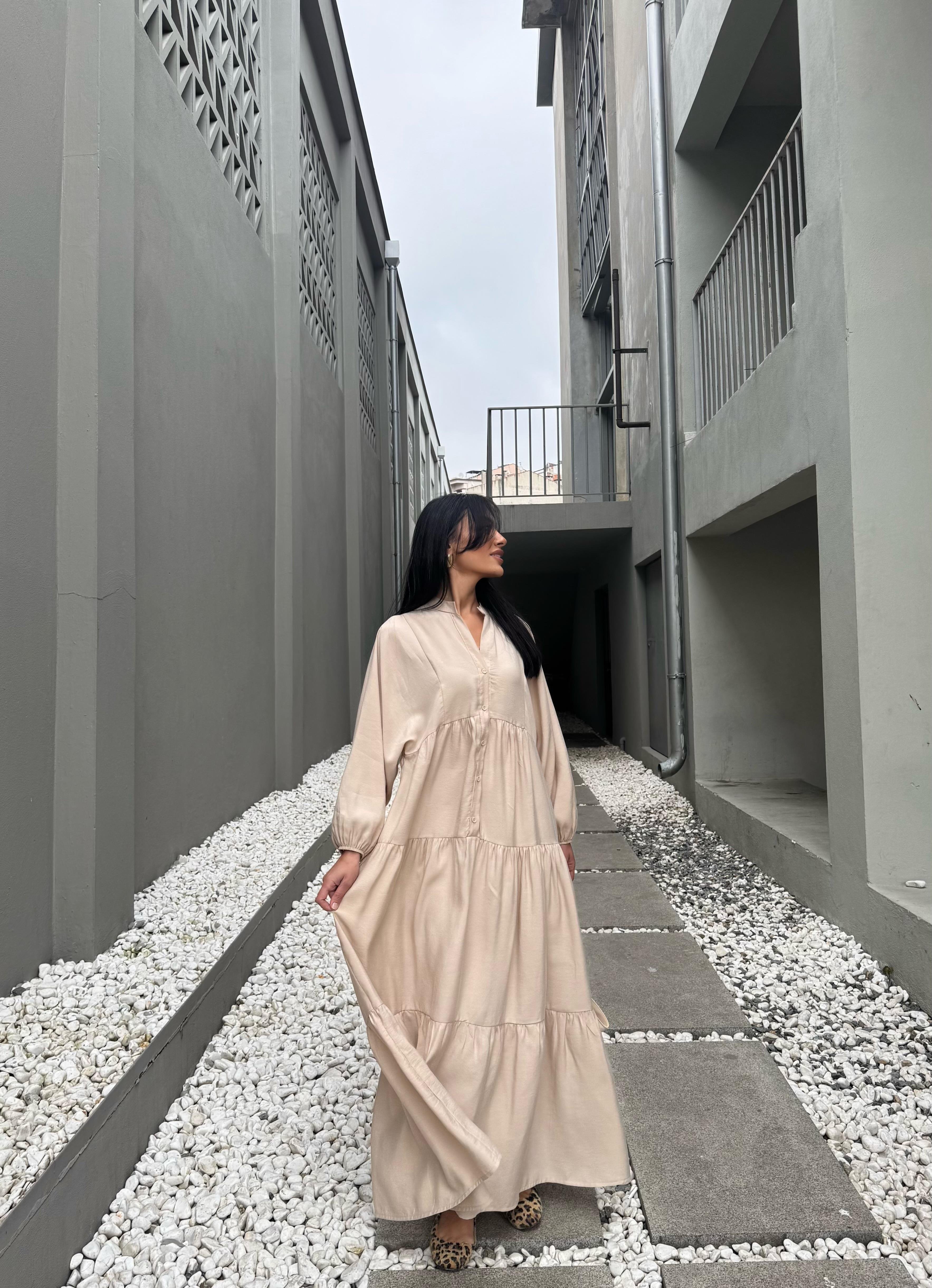 Hakim Yaka Katleya Model Elbise