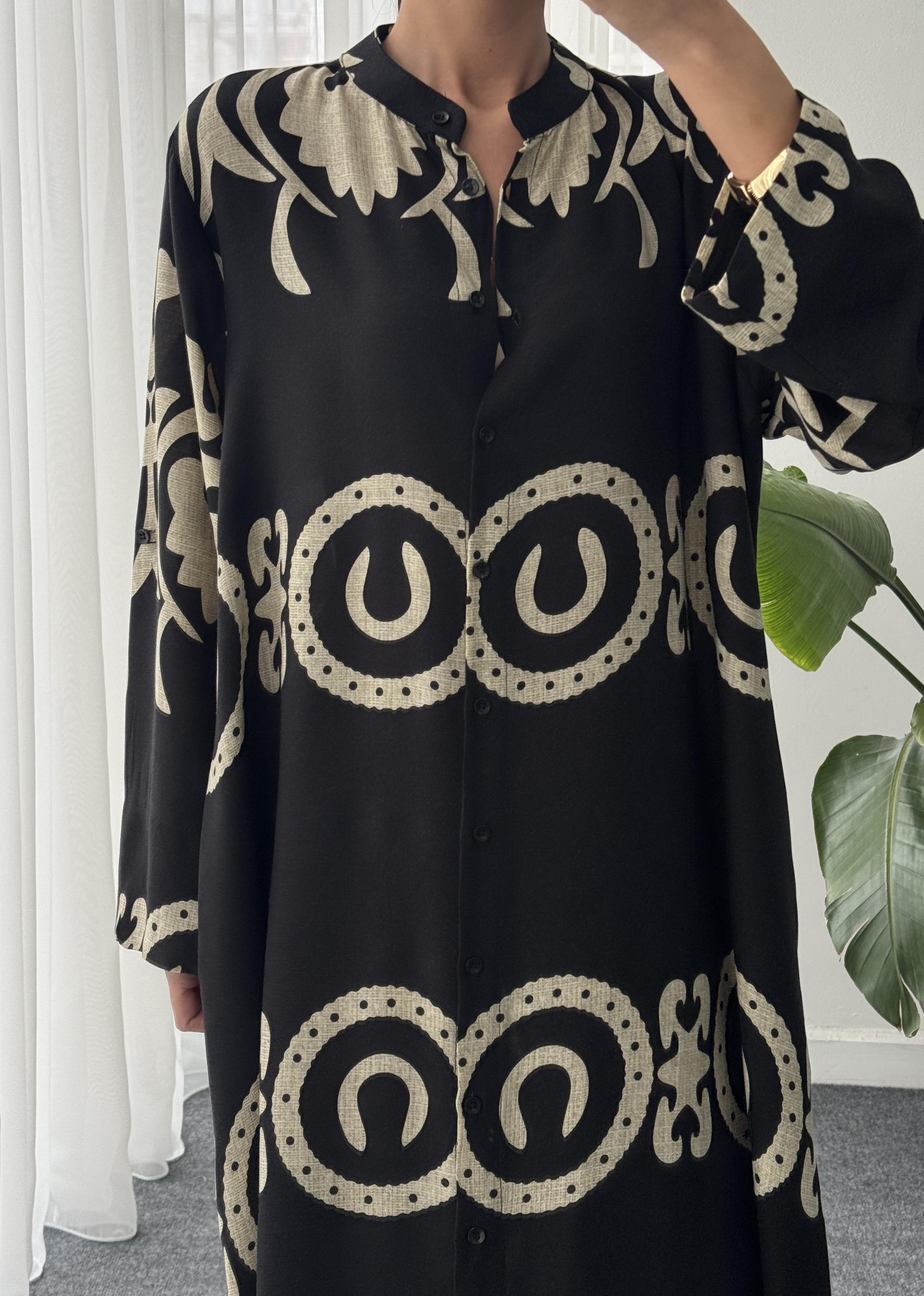 Hakim Yaka Gömlek Elbise