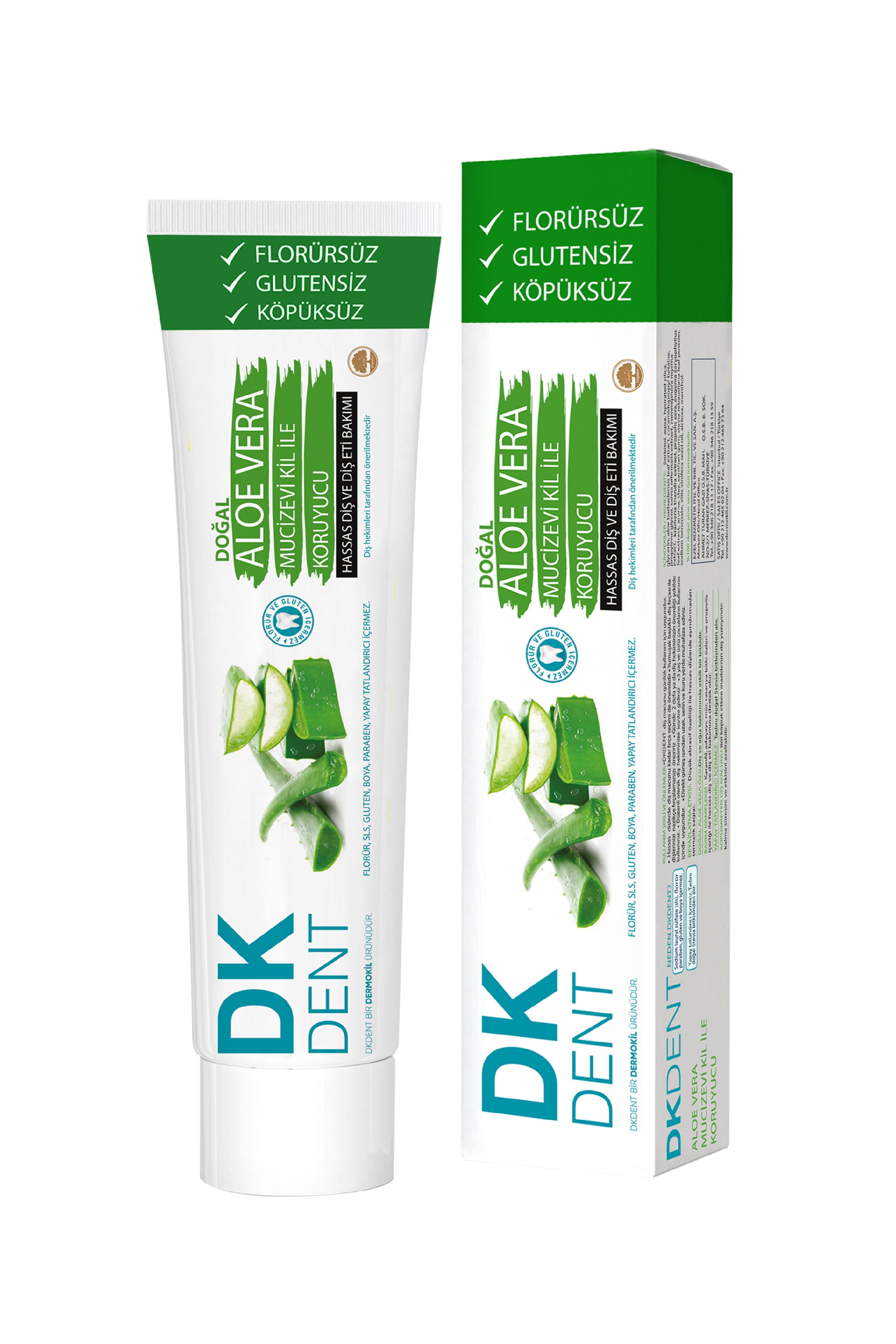 DKDENT Aloe Vera Fluoride Natural toothpaste 75 ml