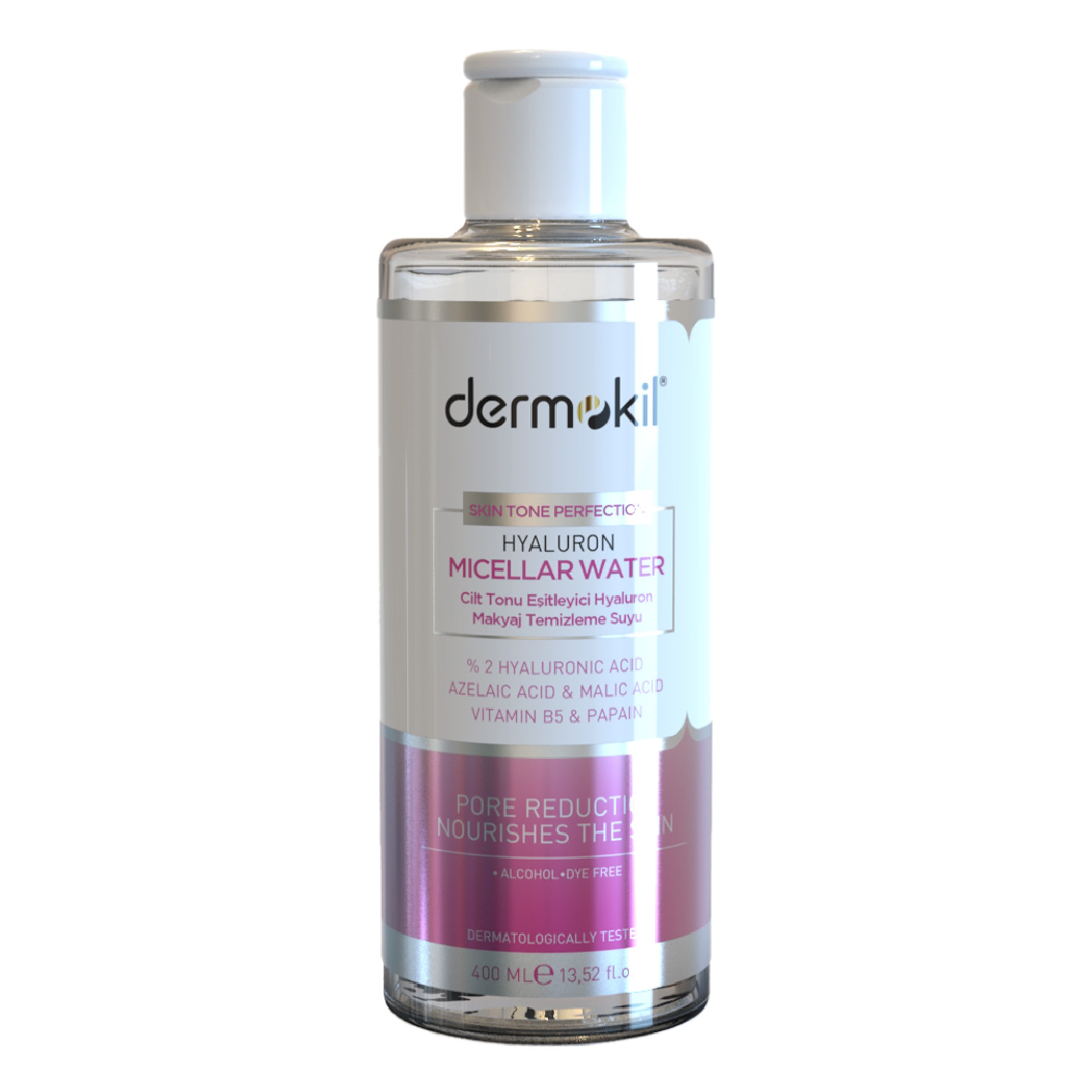 Dermokil Skin Tone Equalizer Hyaluron Micellar Makeup Cleansing Water 400 ml