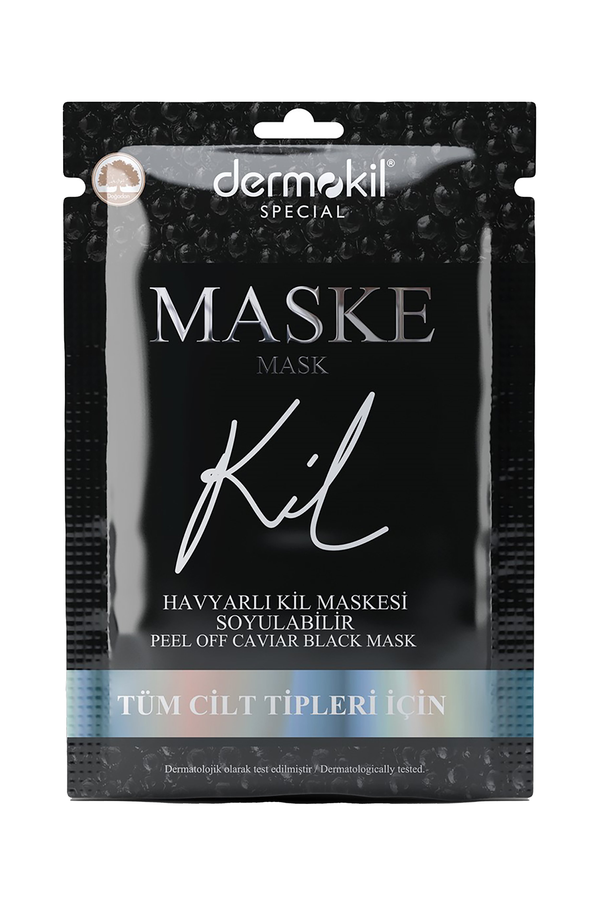 Peelable caviar black clay face mask 15 ml (for all skin types)