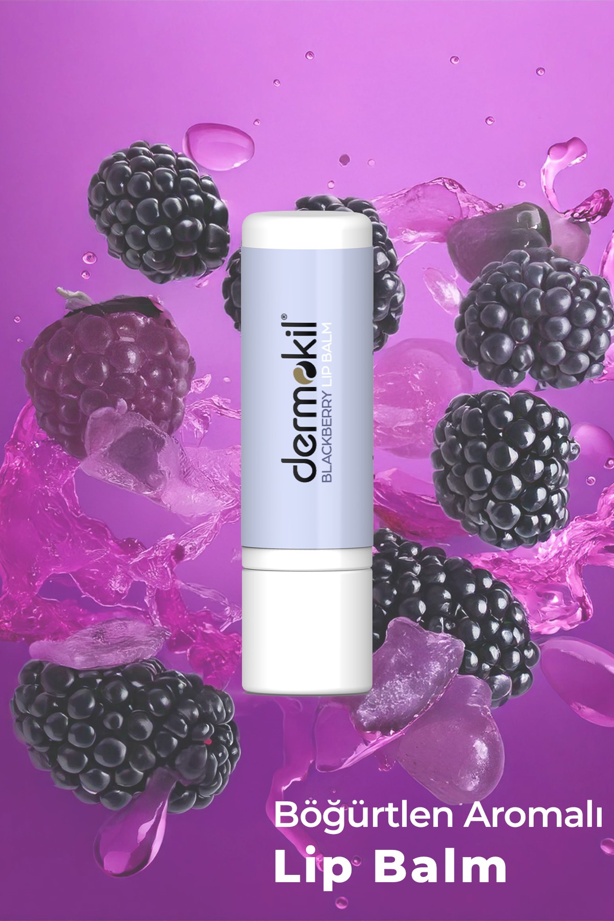 Blackberry Böğürtlen Aromalı Nemlendirici Lip Balm 30 SPF