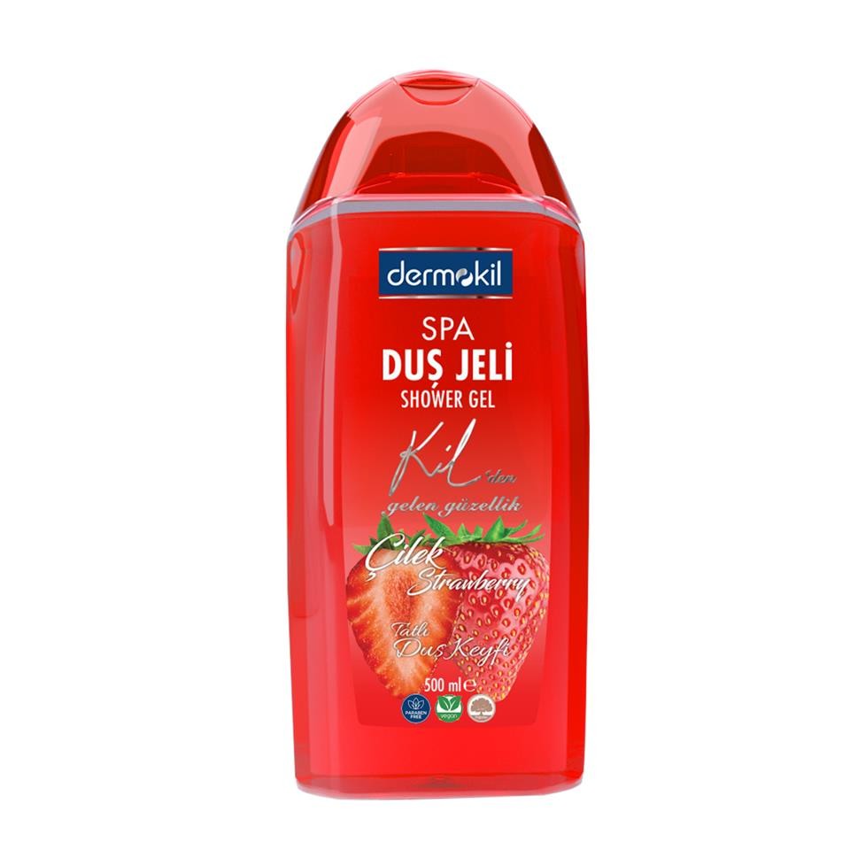 Dermokil Vegan Çilek Duş Jeli 500 ml