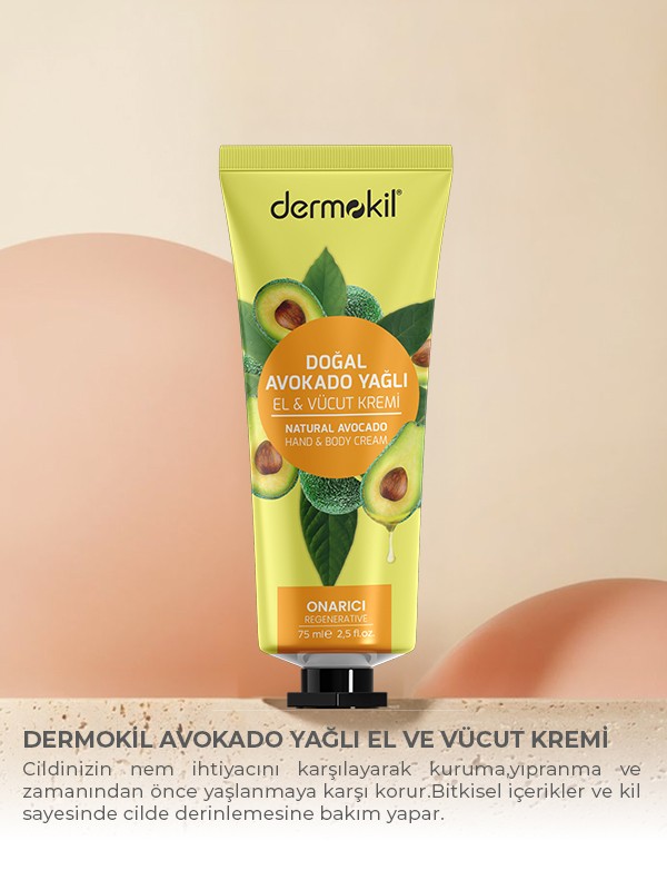 Avokado Yağlı  El ve Vücut Kremi 75 ml