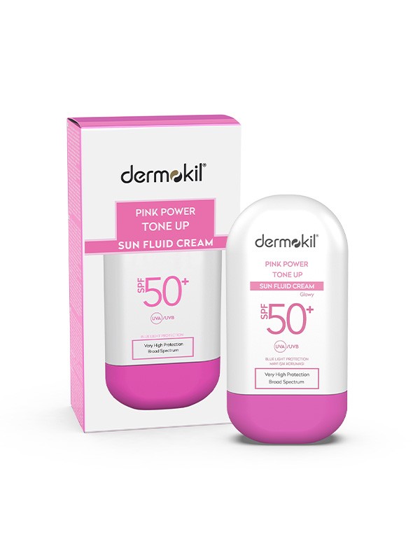 Pink Tone-Up Fluid Sun Cream SPF 50 Pembe Ton Eşitleyici Fluid Güneş Koruyucu