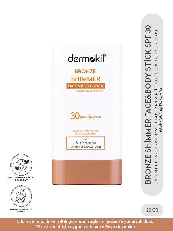 Bronze Shimmer Face&Body Stick SPF 30 Bronzlaştırıcı Etkili Stick Güneş Koruyucu