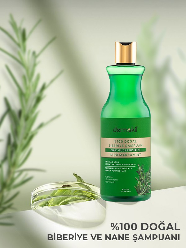 %100 Doğal Biberiye Saç Güçlendirici Şampuan 400 ml