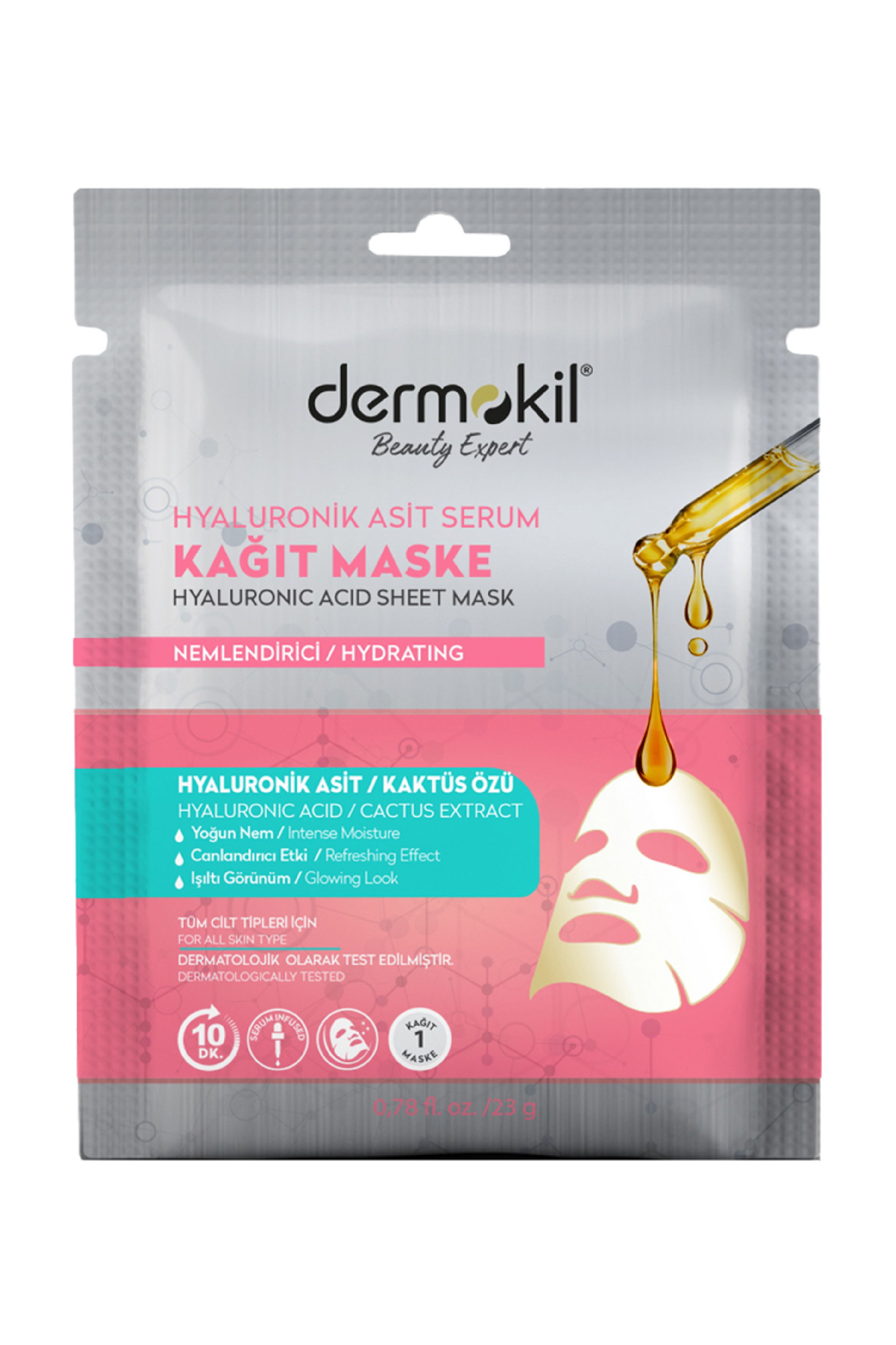 Hyaluronik Asit Serum Kağıt Maske 23 gr