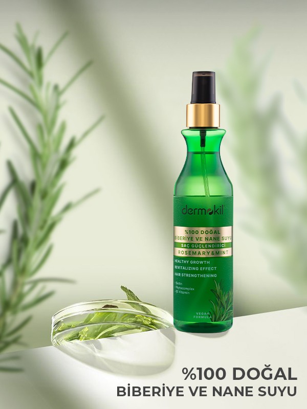 Biberiye Suyu %100 Doğal Saç Güçlendirici Sprey 250 ml