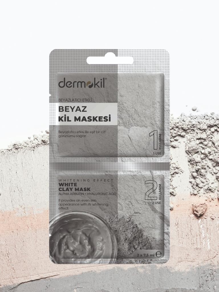 Beyazlatıcı Etkili Beyaz Kil Maskesi 15 ml