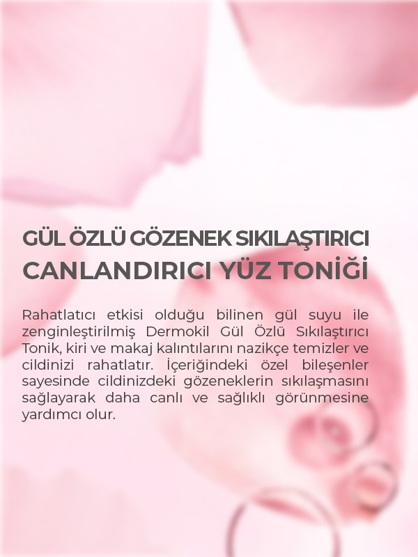 %100 Doğal Gül Suyu Canlandırıcı Sıkılaştırıcı Tonik