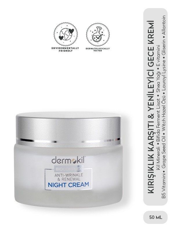 Kırışıklık Karşıtı & Yenileyici Gece Kremi 50 ml