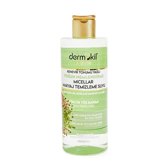 Hemp seed oil intensive moisturizing micellar makeup removal water 400 ml