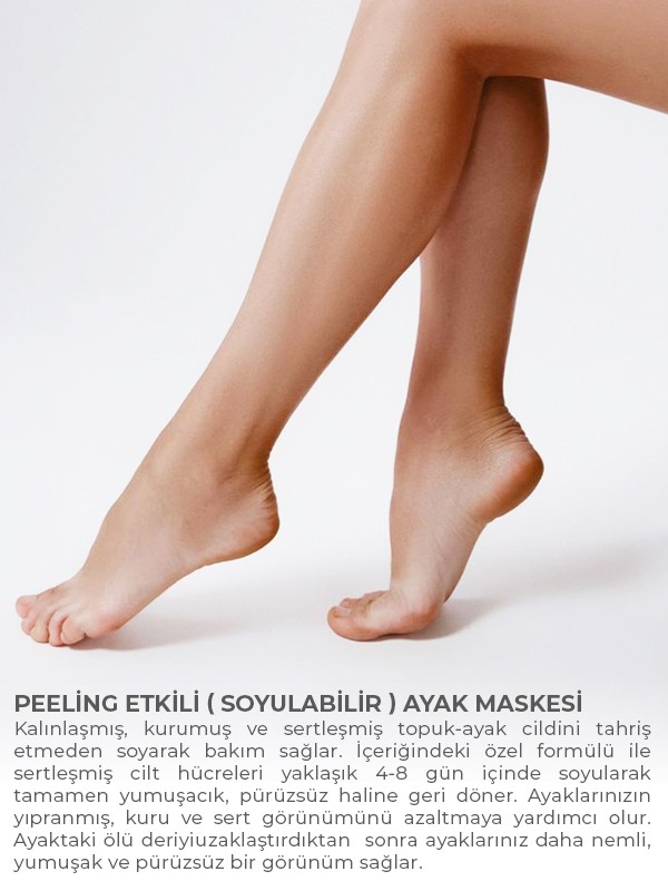 Peeling Etkili ( Soyulabilir ) Ayak Maskesi 30 ml