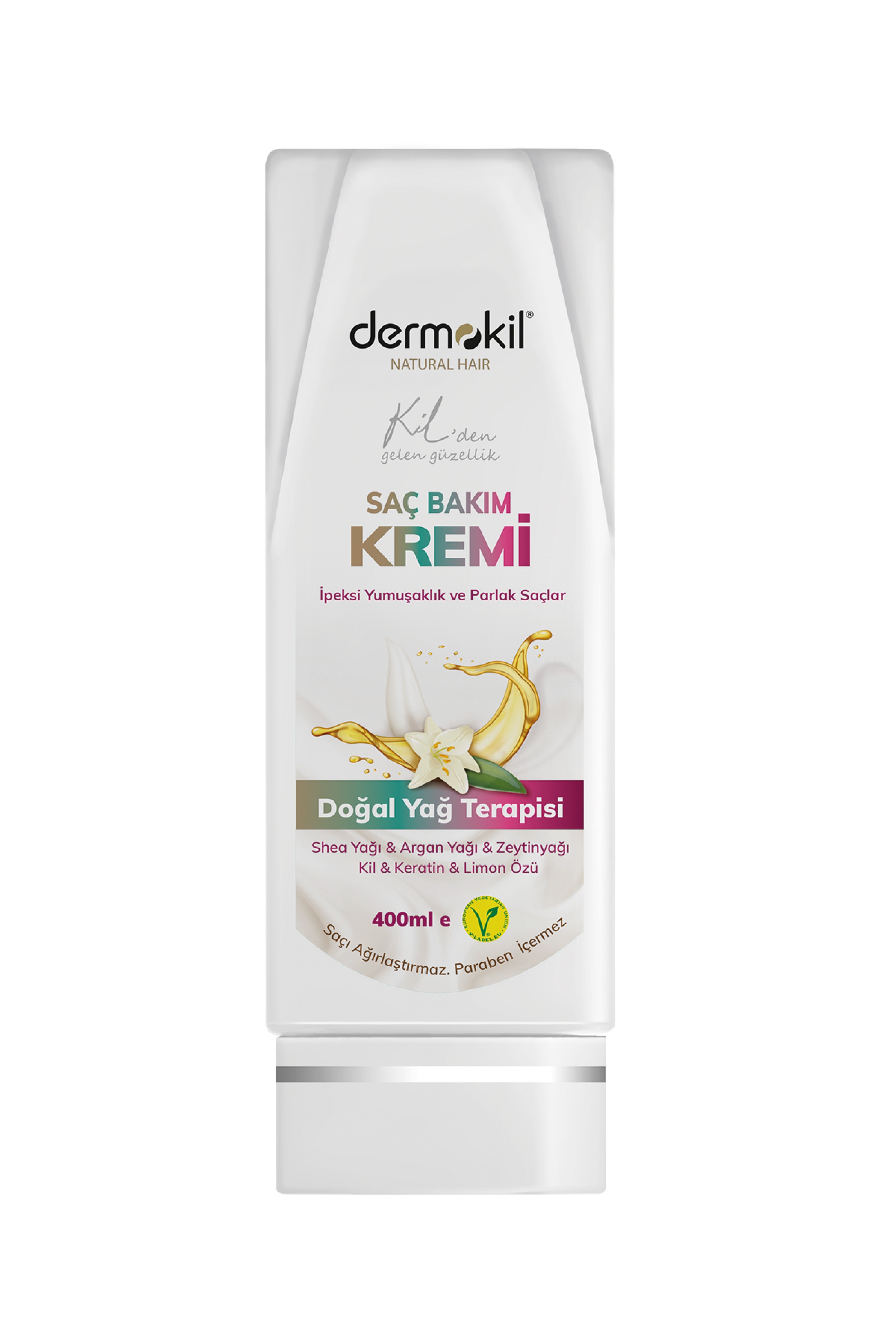 Dermokil Vegan Silky Softness and Hair Cream for Bright Hair 400 ml