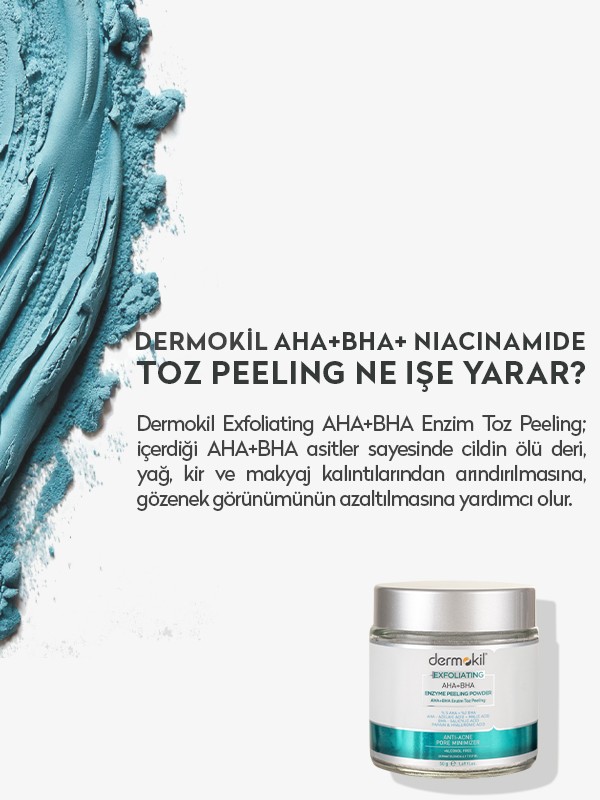 Peeling Etkili AHA+BHA+Niacinamide Enzim Toz Peeling 50 gr